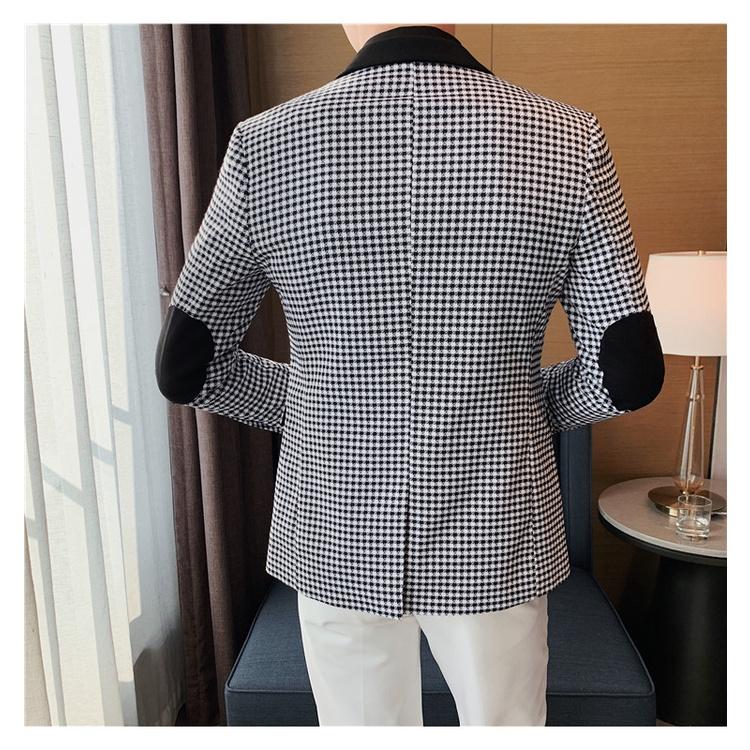 áo vest, áo vest nam phối caro cực chất và sang chảnh, có đệm 2 vai chất vải dày dặn đứng phom - H68