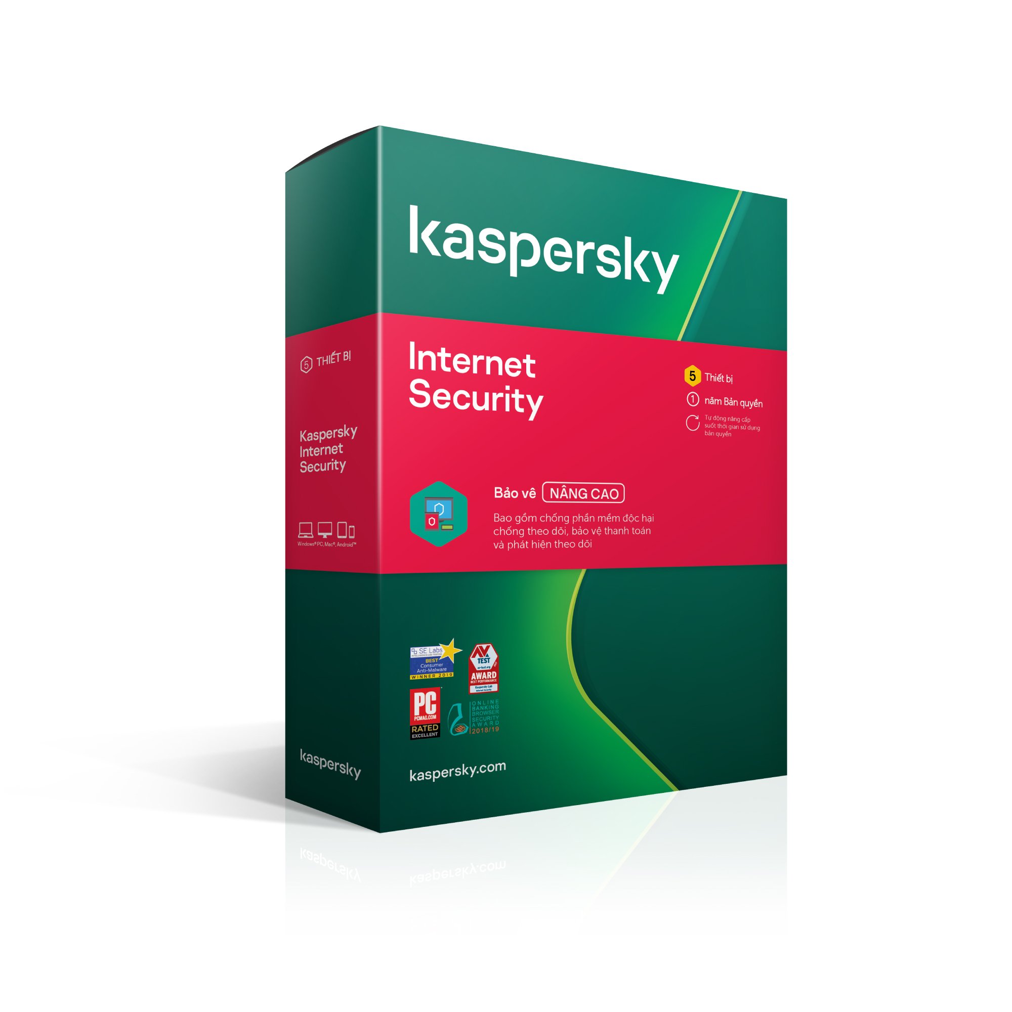 Kaspersky Internet Security Cho 5 Máy Tính - KIS5U - Hàng chính hãng