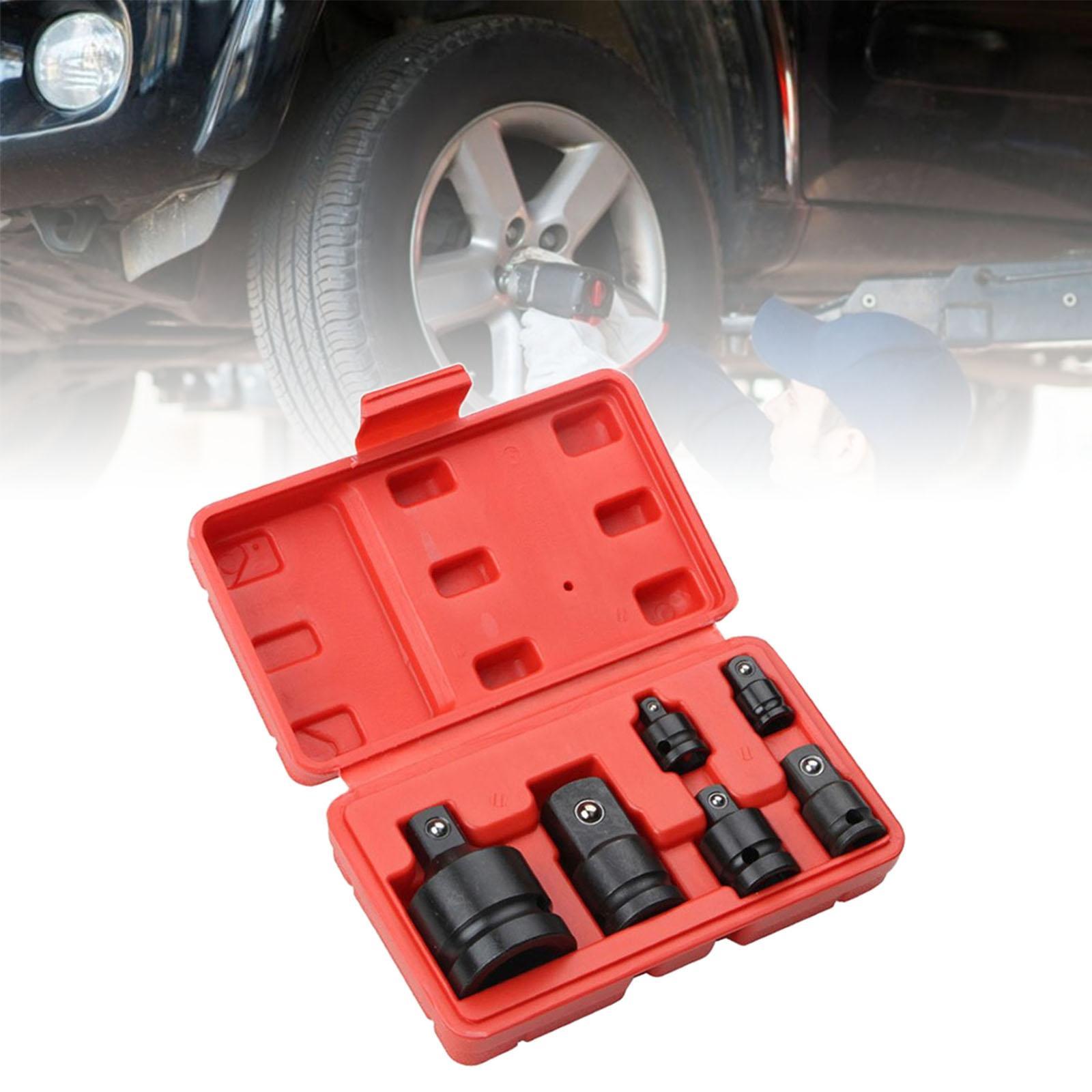 6 Pieces 1/2 1/4 3/8 3/4 Ratchet Socket Adapter Impact Universal Joint Set