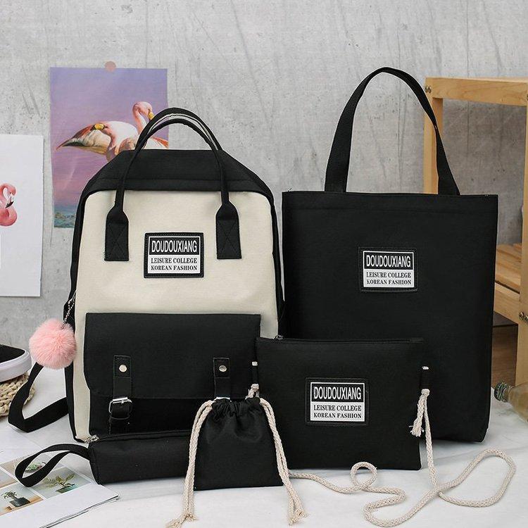 Bộ 5 Trường Trung Học Túi Cho Bé Gái 2020 Du Lịch Ba Lô Nữ Bookbags Teen Sinh Viên Schoolbag Bolsas Escolar