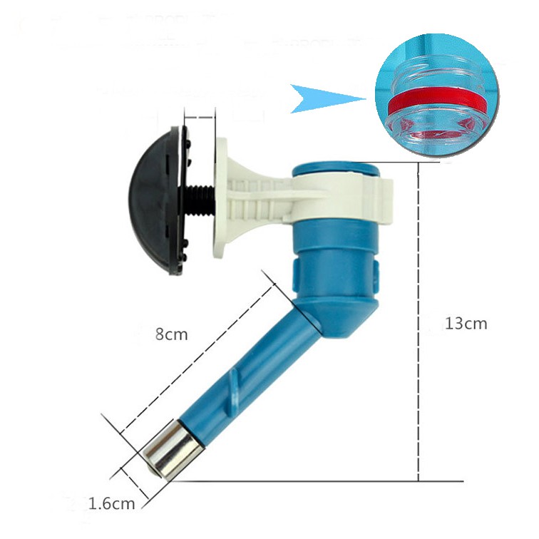 Vòi uống nước gắn chuồng cho chó mèo (Xanh)