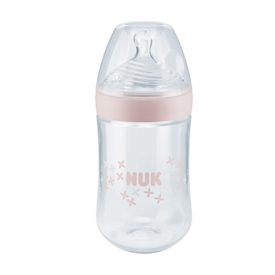 Bình Sữa NUK PP Nature Sense (260ml) Núm Ti Silicone S2 (Size M) NU21496