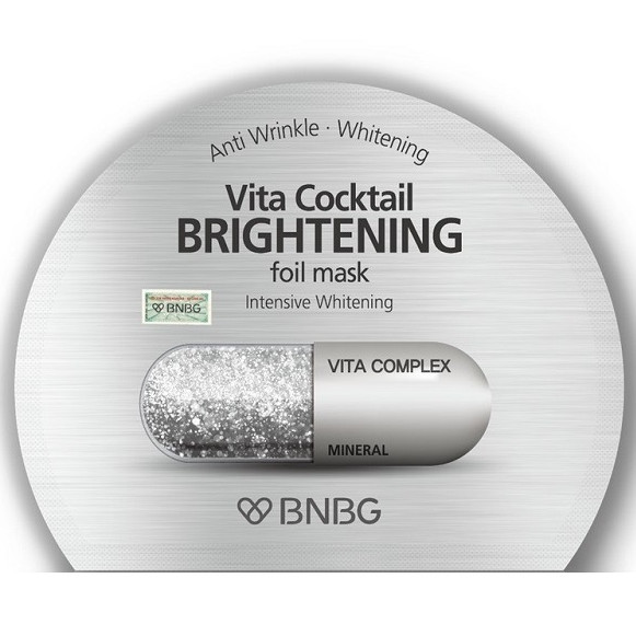 Mặt nạ dưỡng sáng da và làm mờ vết thâm BNBG Vita Cocktail Brightening Foil Mask - Intensive Brightening 30ml