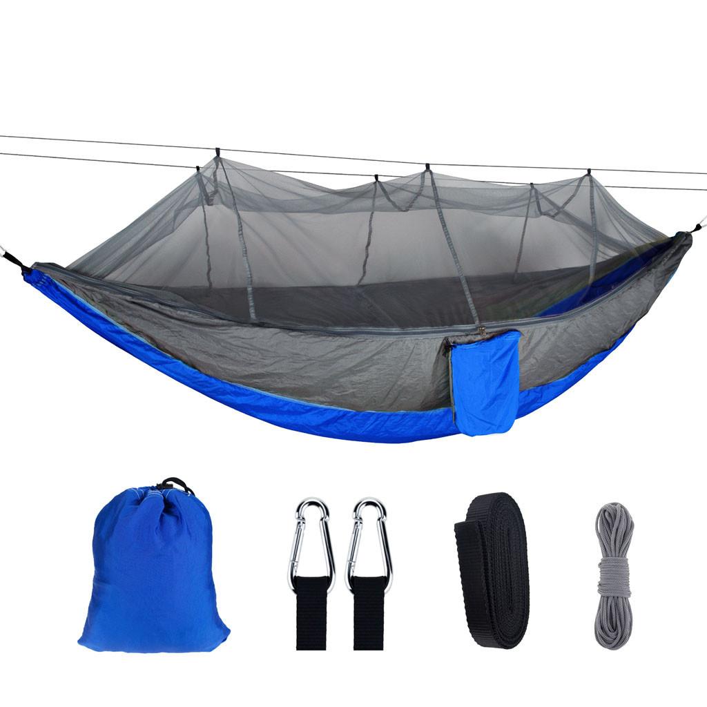 Cắm Trại Võng Di Động Treo Giường Lưới Chống Muỗi Nylon Treo Ghế Ngủ Dù Võng Xoay