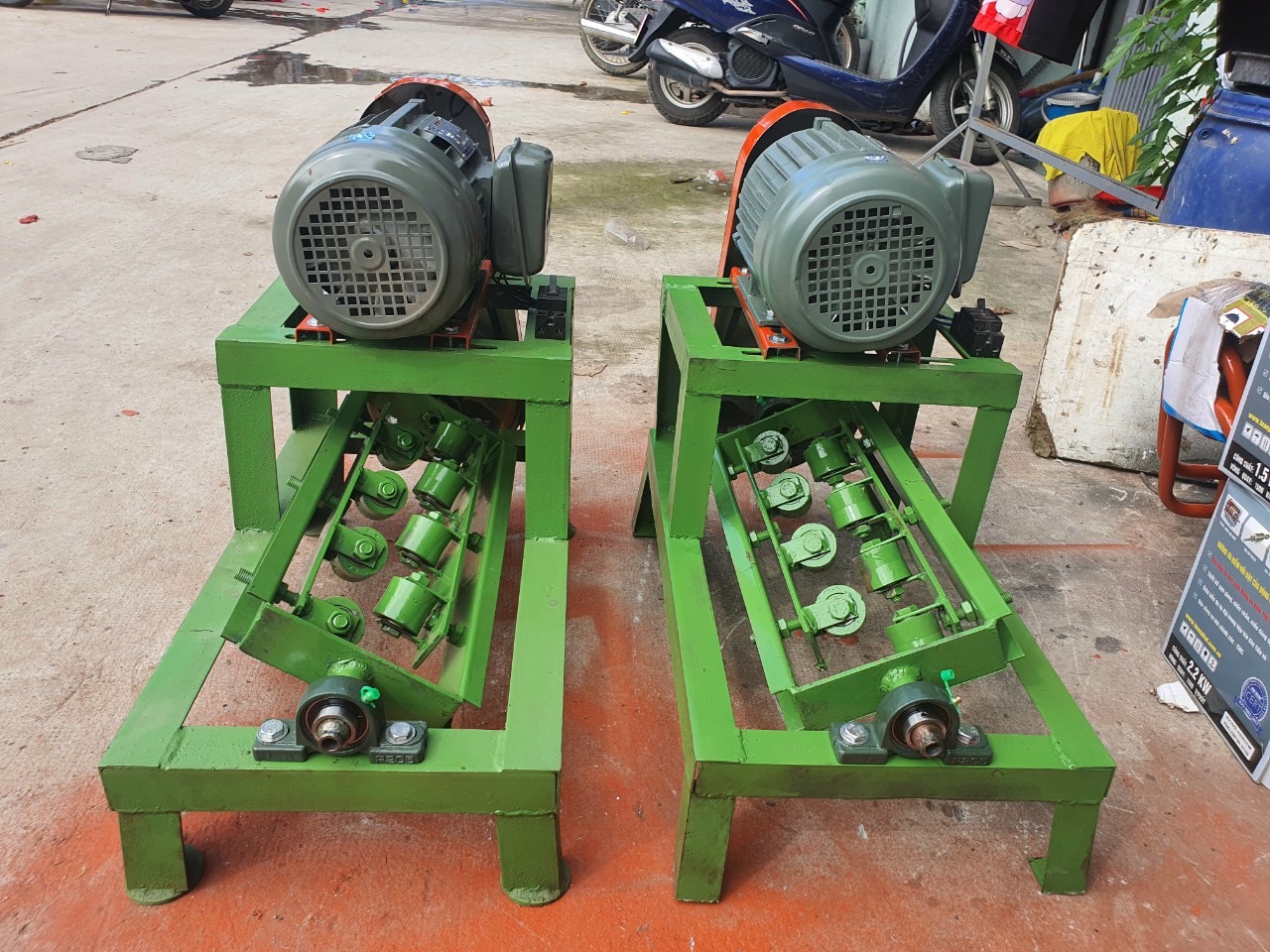 Khung Duỗi sắt lớn V5 + ráp moteur 1.5hp