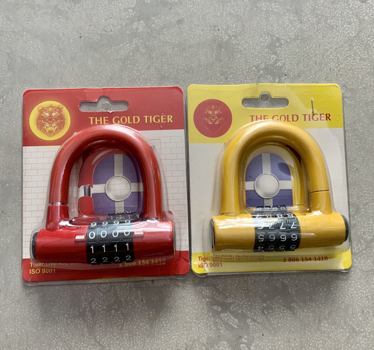 Ổ khóa số 4 số chữ U khóa xe đạp, xe máy, cổng, cửa, ...