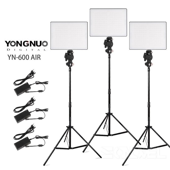 Bộ 3 đèn led Yongnuo YN600 Air Hàng Chính Hãng