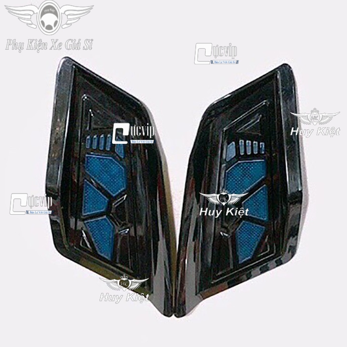 Ốp Gác Chân Em Bé Dành Cho AirBlade AB 2023 Đời Mới 160cc, 125cc, AirBlade 2020 - 2023 Xi Mạ Crom, Carbon, Đen Bóng