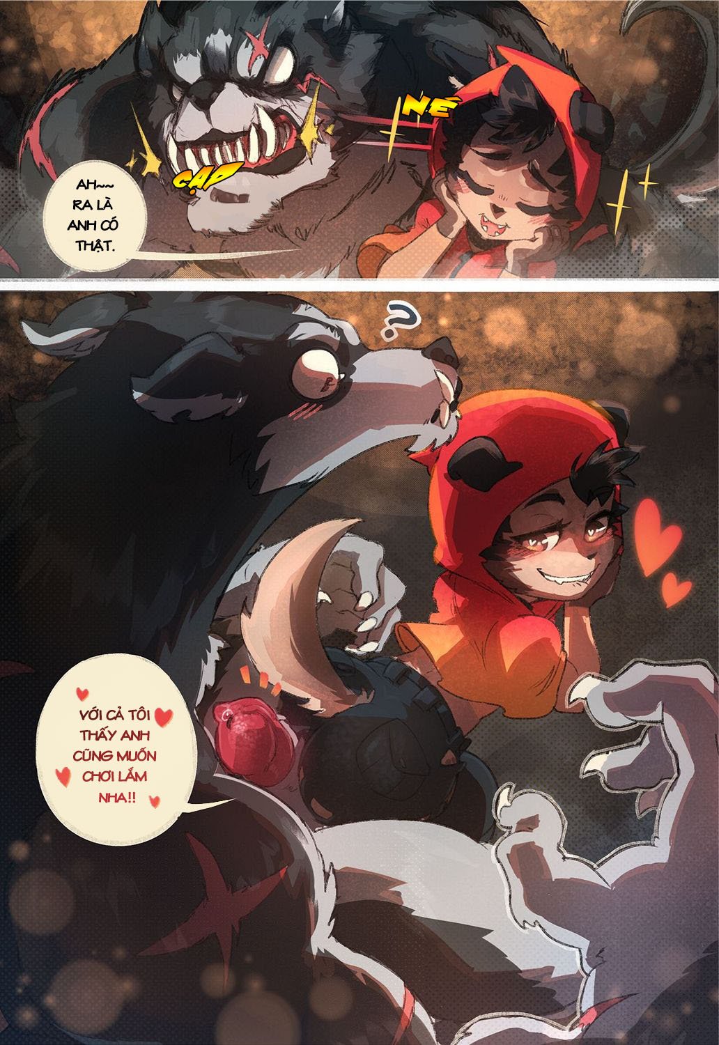 chó sói quàng khăn đỏ One shot 6