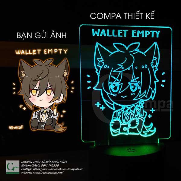 Đèn Ngủ Genshin Impact Zhongli Chibi Type 02