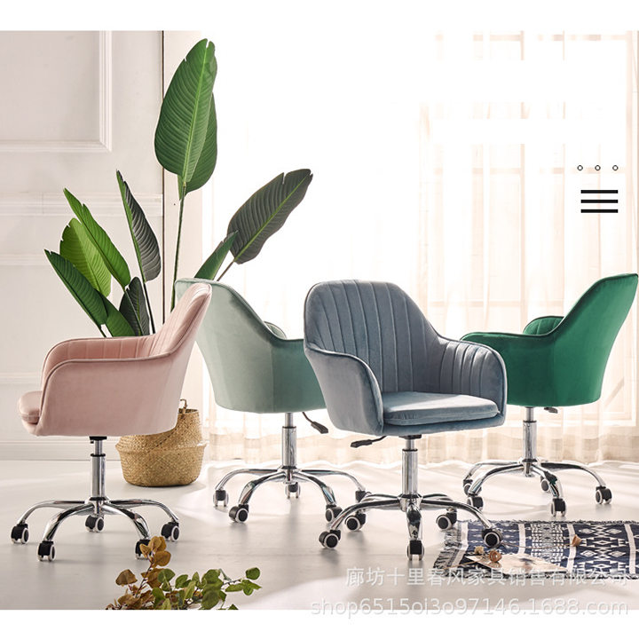 Ghế xoay đệm nỉ nhiều màu - Ghế làm việc, ngồi học bài decor phòng ngủ đẹp - Ghế trang điểm spa, salon tựa lưng êm ái
