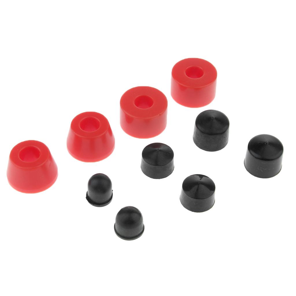 2x10pcs Skateboard Longboard Truck Bushings Pivot Cups Set Red 85AA