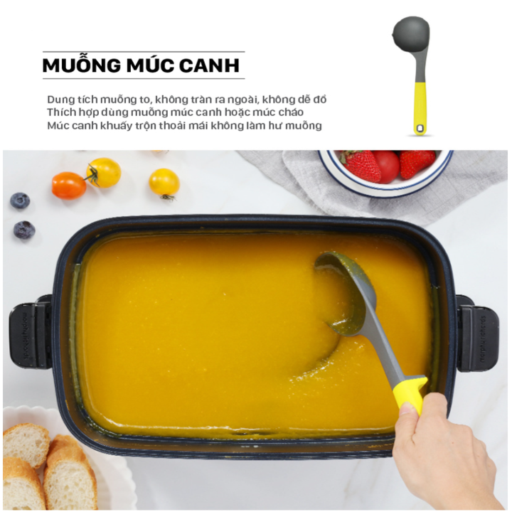 Bộ dụng cụ nhà bếp 7 món Morphy Richards RM1032 chất liệu Gel Silica chịu nhiệt cao - Hàng Nhập Khẩu