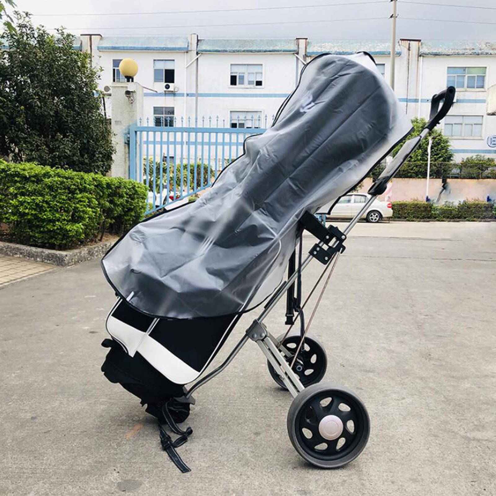 Golf Bag Rain Cover - PVC Clear Cape Golf Club Protection Water Resistant