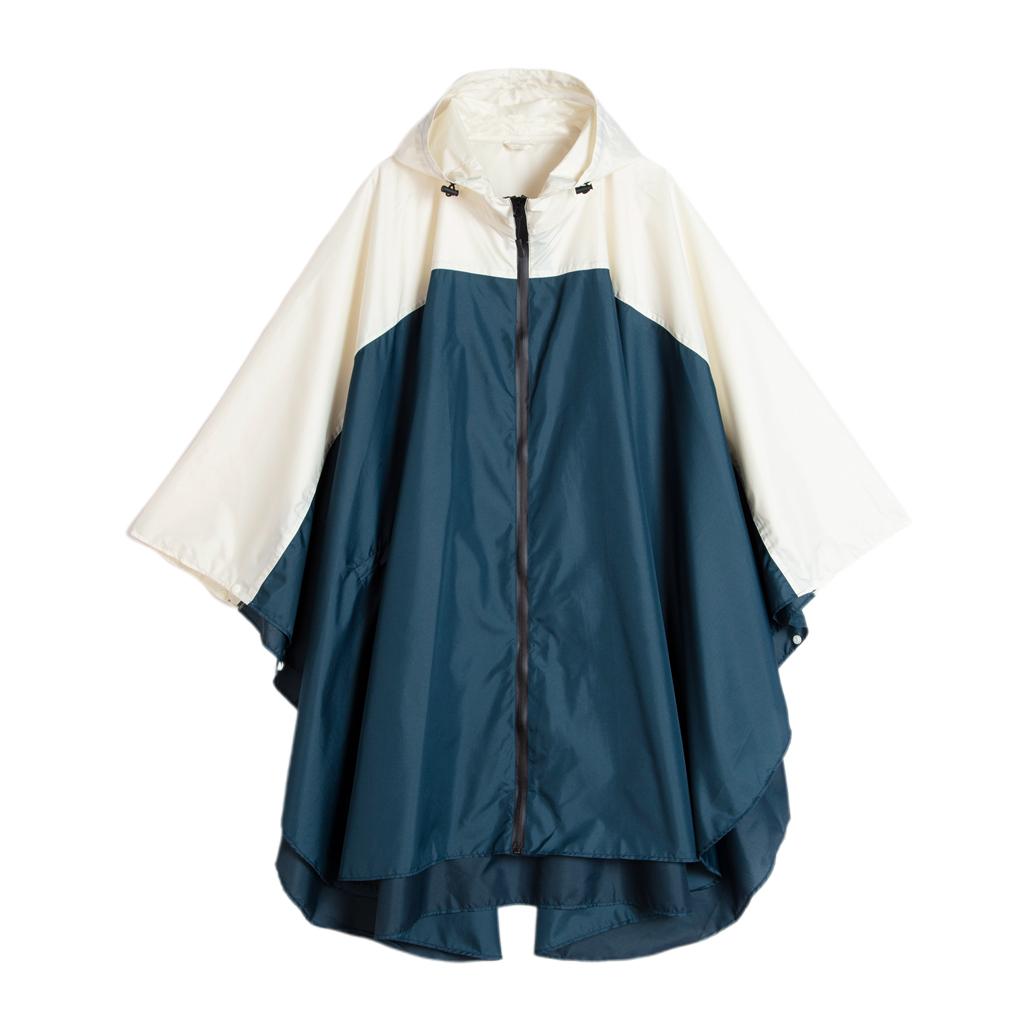 Women's Lightweight Waterproof Outdoor Raincoat Hooded Red Beige