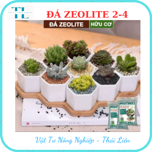 Đá zeolite Greenhome, bao 1kg, size 2-4mm, rãi mặt, giá thể, sen đá, xương rồng, hồ thuỷ sinh
