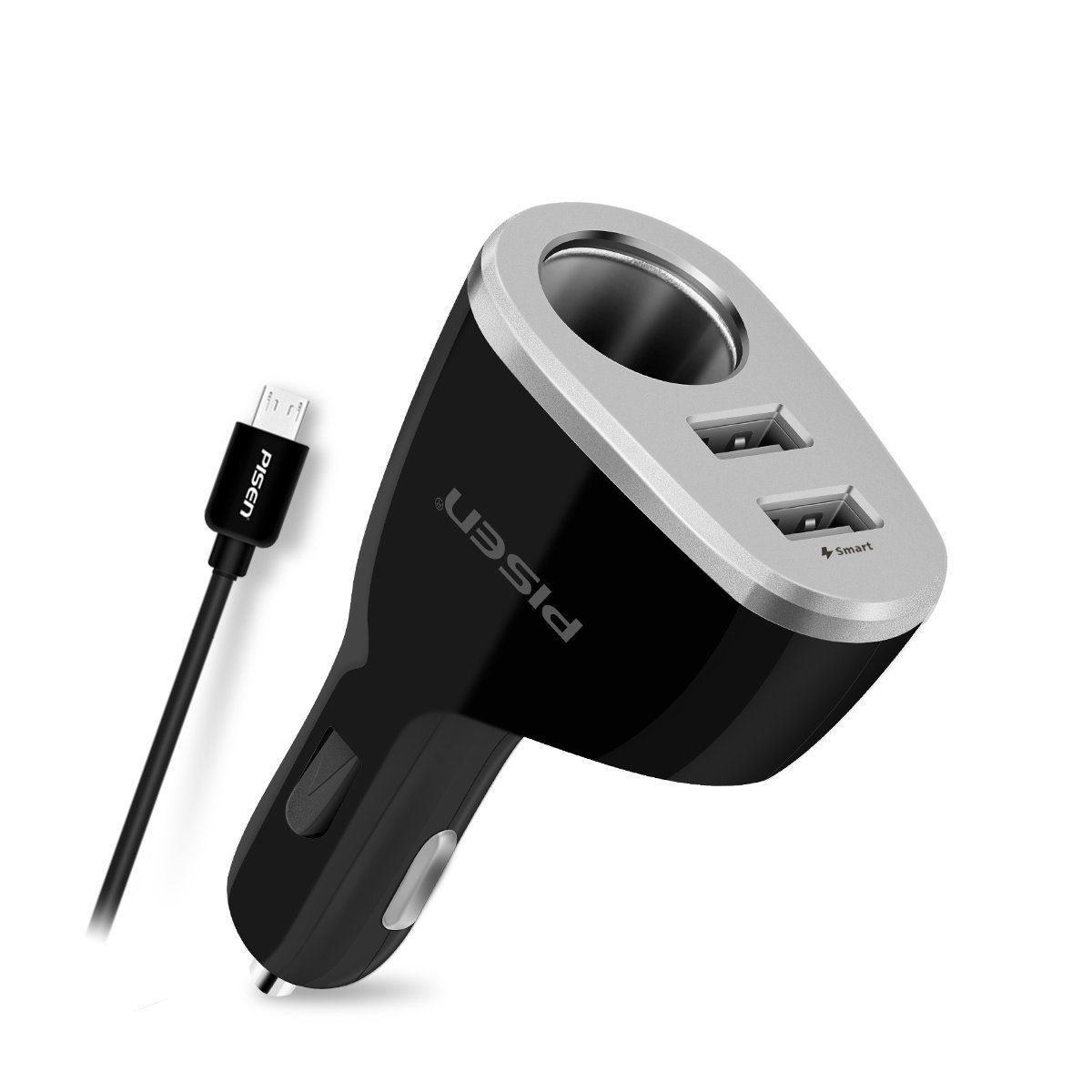 Sạc trên ô tô đa năng pisen (Cigar, Dual USB 1A/2.4A Smart ) _ Haøng chính haõng