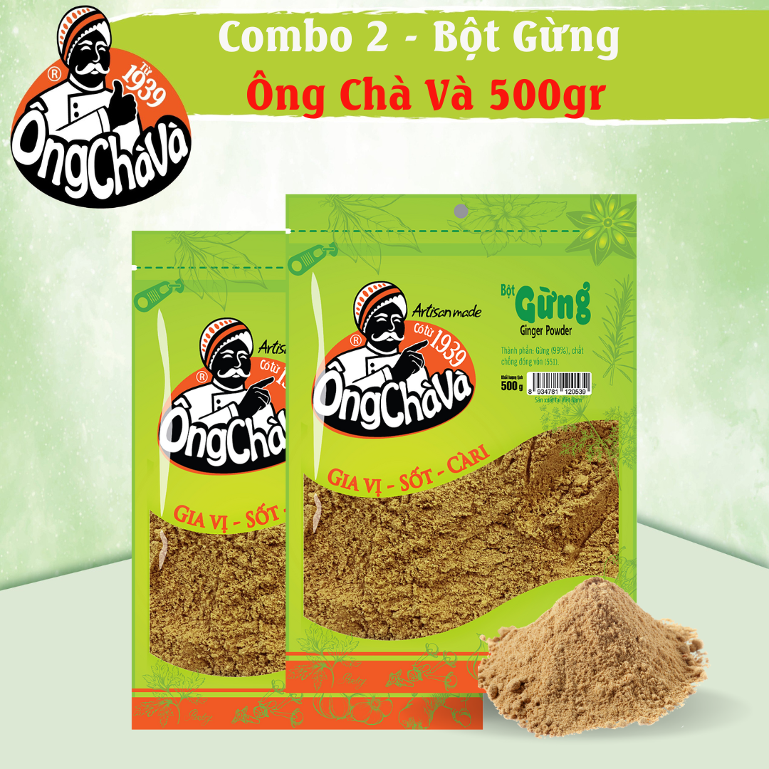 Combo 2 Túi Bột Gừng Ông Chà Và 500g