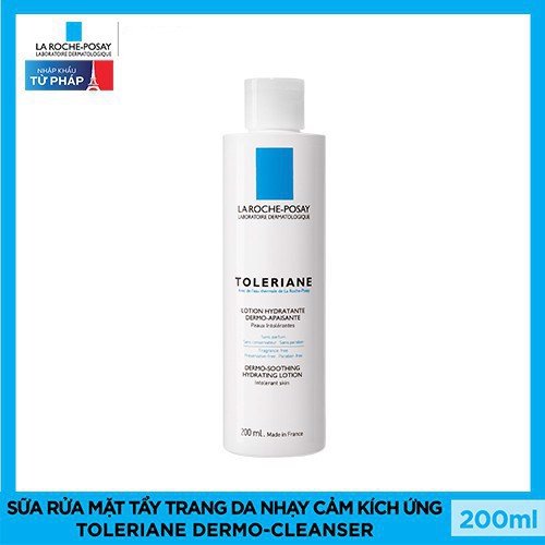 Sữa Rửa Mặt Tẩy Trang Cho Da Quá Nhạy Cảm Kích Ứng La Roche Posay Toleriane Dermo-Cleanser 200ml