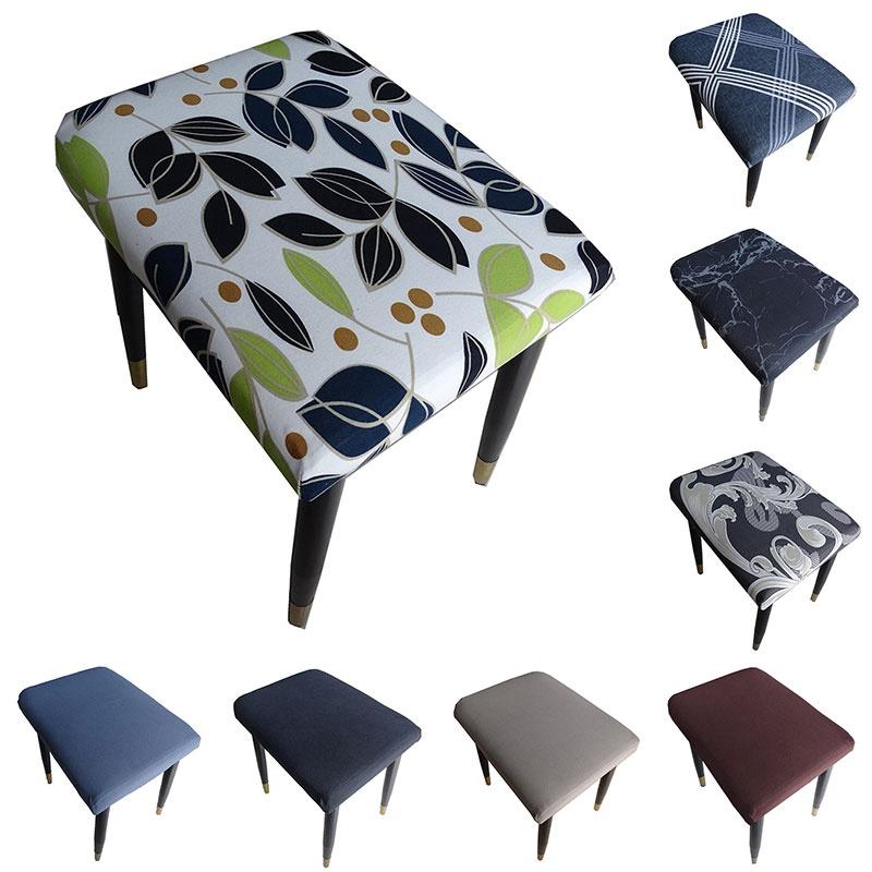 Nordic Spandex Chair Cover Stretch Ottoman Slipcover Home Furniture Protector