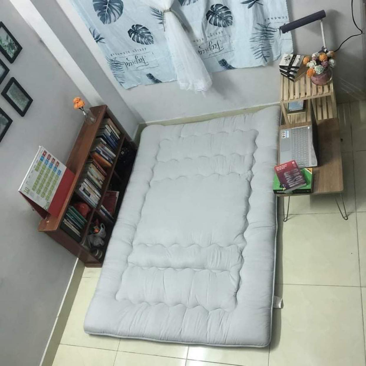 Nệm Bông Gòn Xuất Nhật, Nệm Trải Sàn Tiện Lợi, Đệm Văn Phòng Size 1m x 2m; 1m2 x 2m; 1m4 x 2m; 1m6 x2m và 1m8 x2m