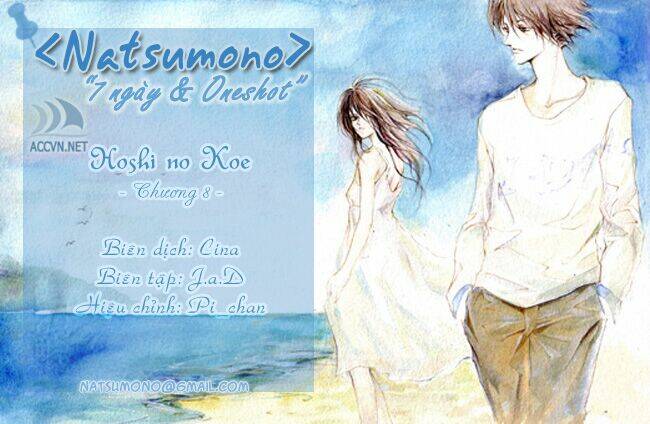 Hoshi No Koe Chapter 8 - Trang 0