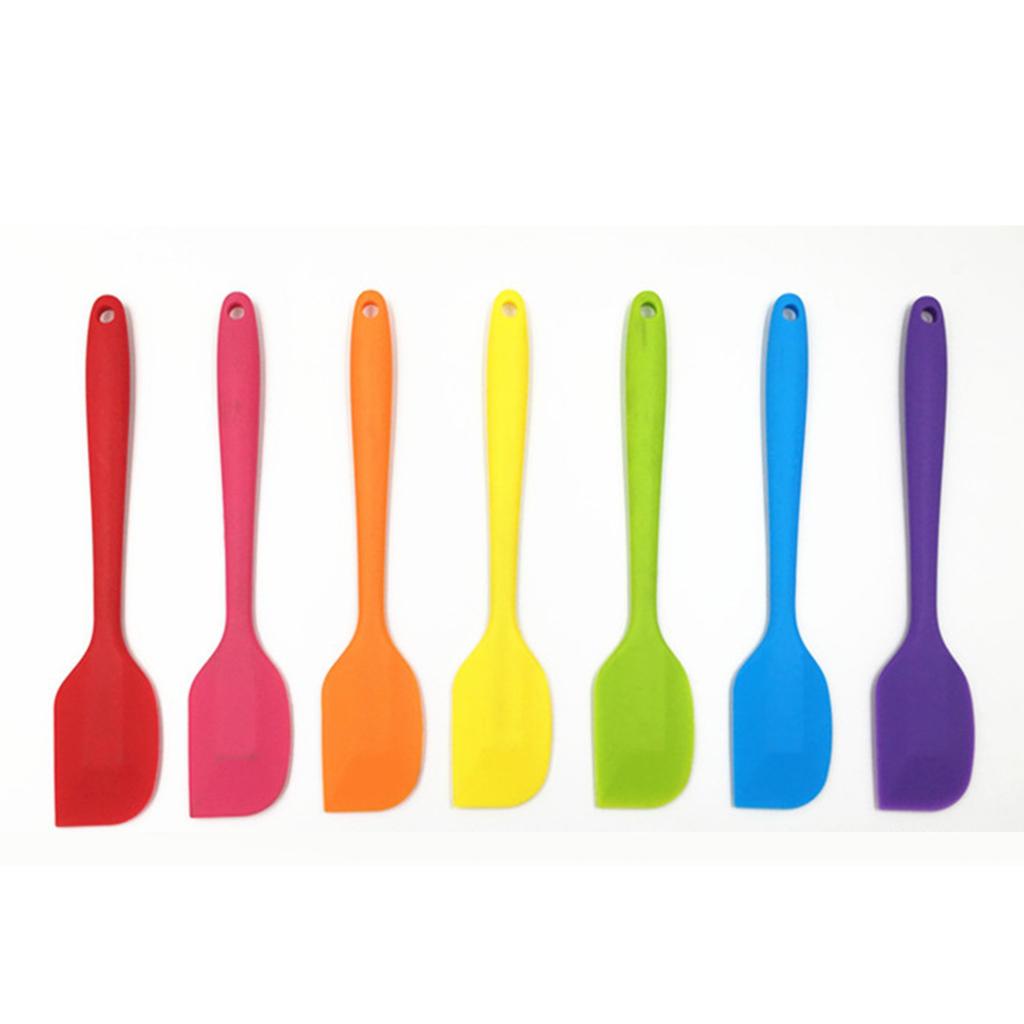 Long Handle Silicone Spatula Heat-Resistant Cake Decorating Scraper