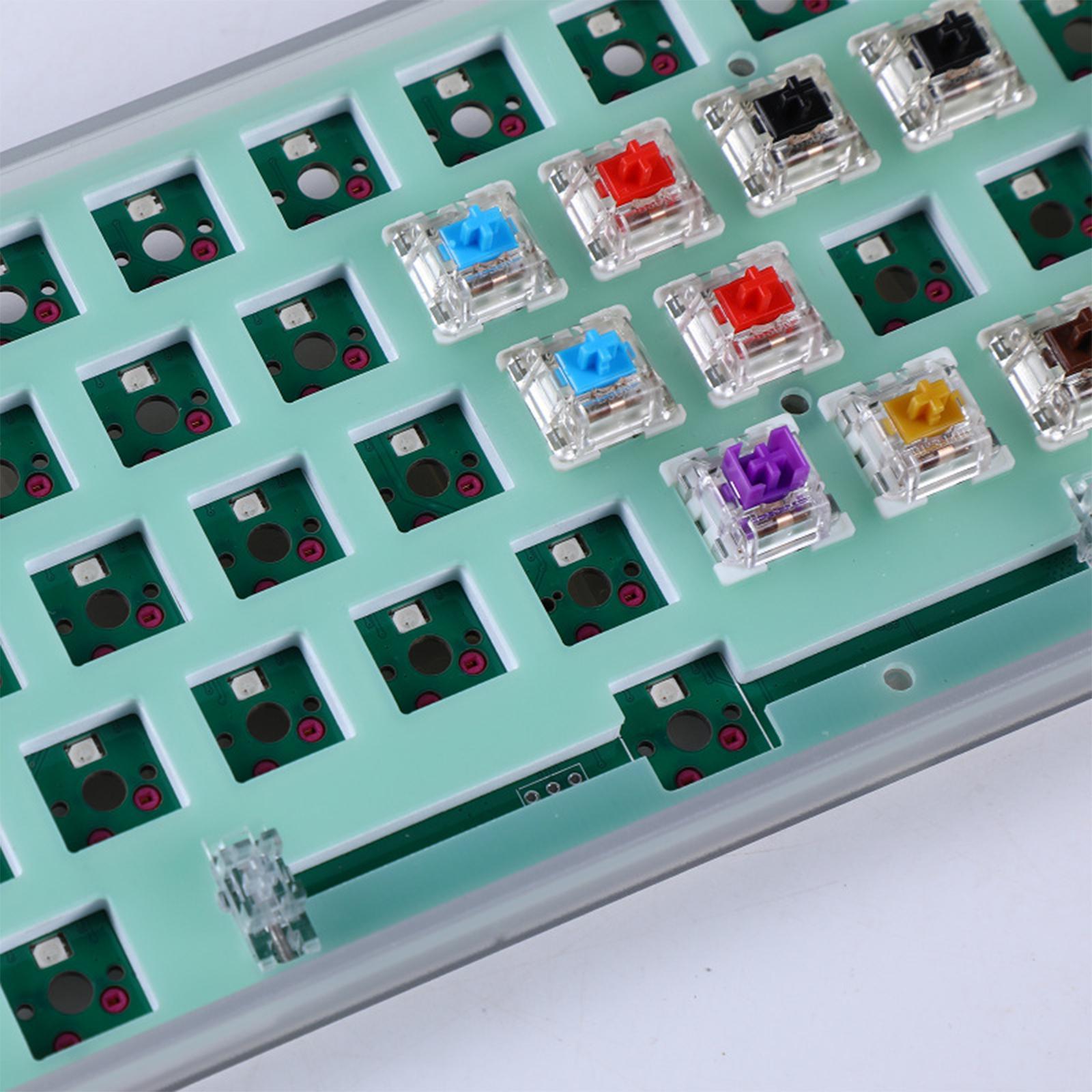 GK S68 68 Keys Mechanical Keyboard RGB Hot Swap Mounting Plate DIY
