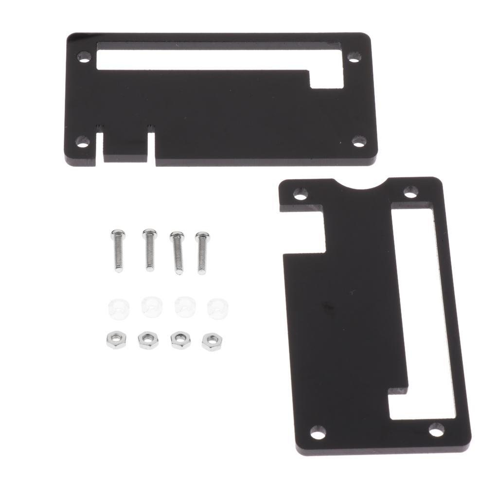 Acrylic Case Protective Enclosure Cover for Raspberry Pi Black