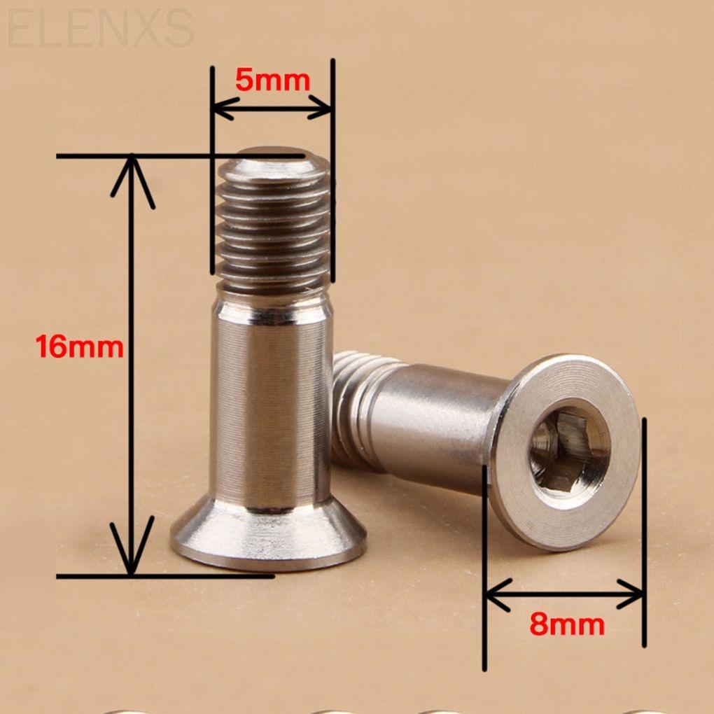 Bicycle Bike Titanium Alloy M5 Screws Cycling Rear Derailleur Pulley Guide Wheel Bolts ELEN