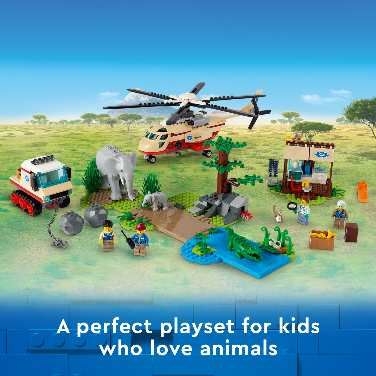 LEGO City 60302 Biệt đội cứu hộ động vật (525 chi tiết)