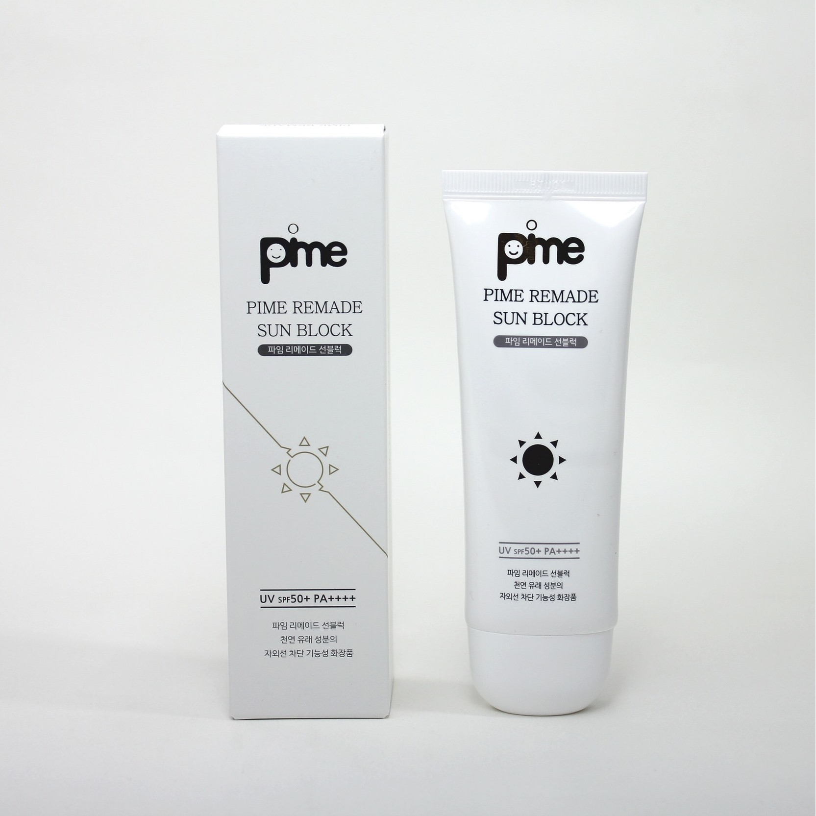 Kem Chống Nắng Pime Remade Sun Block nâng tông, lành tính, thẩm thấu nhanh, không dính bết, kiềm dầu SPF50+/PA++++ 60g