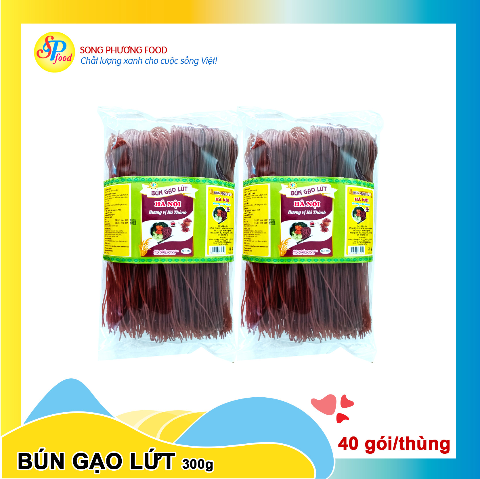 BÚN GẠO LỨT HÀ NỘI 300G -Hàng xuất khẩu Nhật