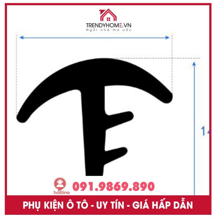 Bộ 1,6m Gioăng Cao Su Chữ T kèm que hỗ trợ gài | chặn nước khe kính lái thích hợp mọi loại xe