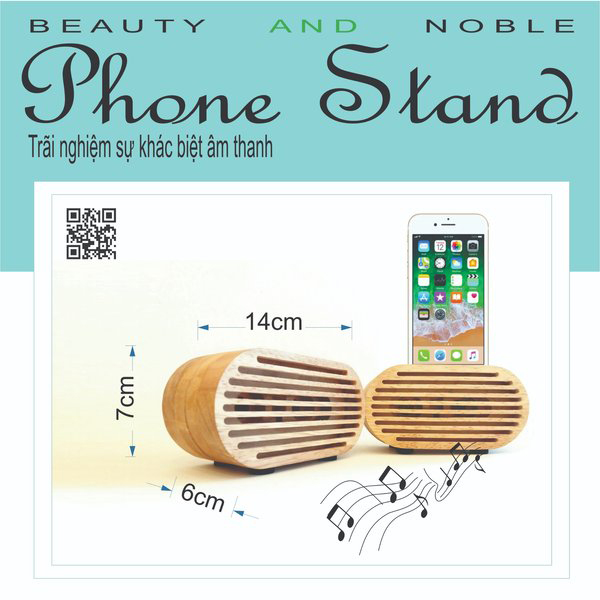 Giá đỡ điện thoại - Khuyếch tán âm thanh - Trang trí - Phone stand 3