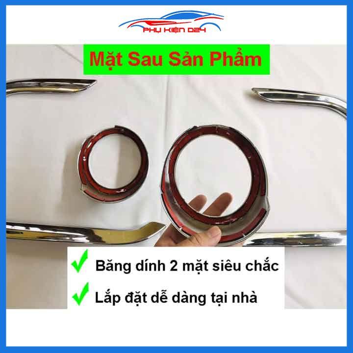 Ốp viền đèn gầm trước sau xe i10 Hatchback 2017-2018-2019-2020-2021 mạ Crom chống trầy trang trí làm đẹp xe