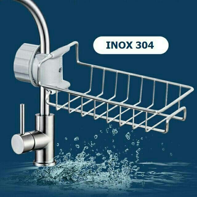 Kệ Inox gắn vòi nước đa năng