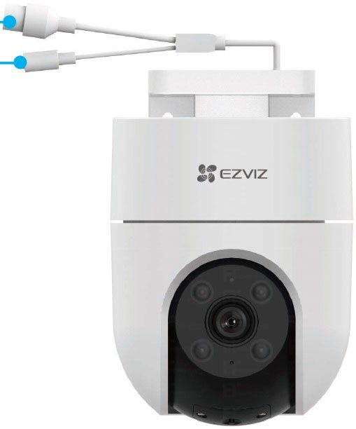 Camera wifi ngoai trời,camera Ezviz H8C 2K độ phân giải 4 megapixel, quay quét 355 độ, màu ban đêm, đàm thoại, AI