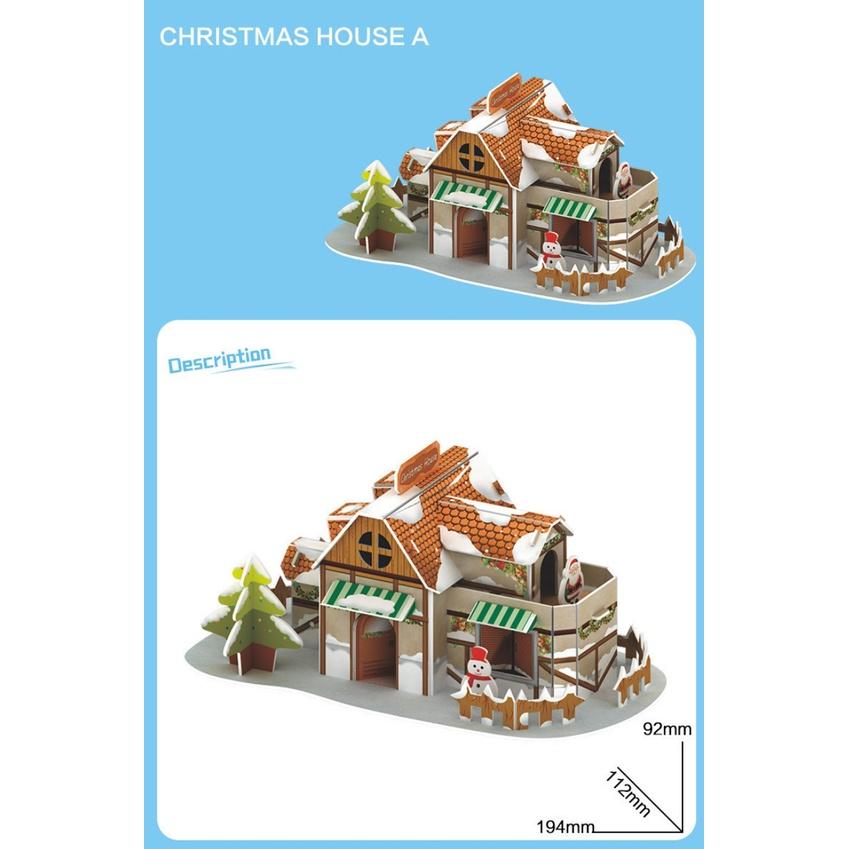 Chủ đề Noel - Mô hình nhà giấy 3D