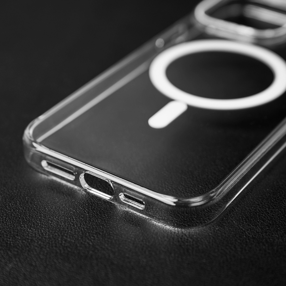 Ốp Lưng Trong Suốt Cho IPHONE 15 Pro/ 15 Pro Max WIWU Viền Camera Màu, Chống Sốc, Mặt Lưng Chống Ố Vàng, Hỗ Trợ Không Dây - Hàng Chính Hãng