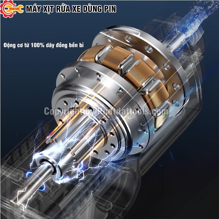 Máy Xịt Rửa Xe Dùng Pin