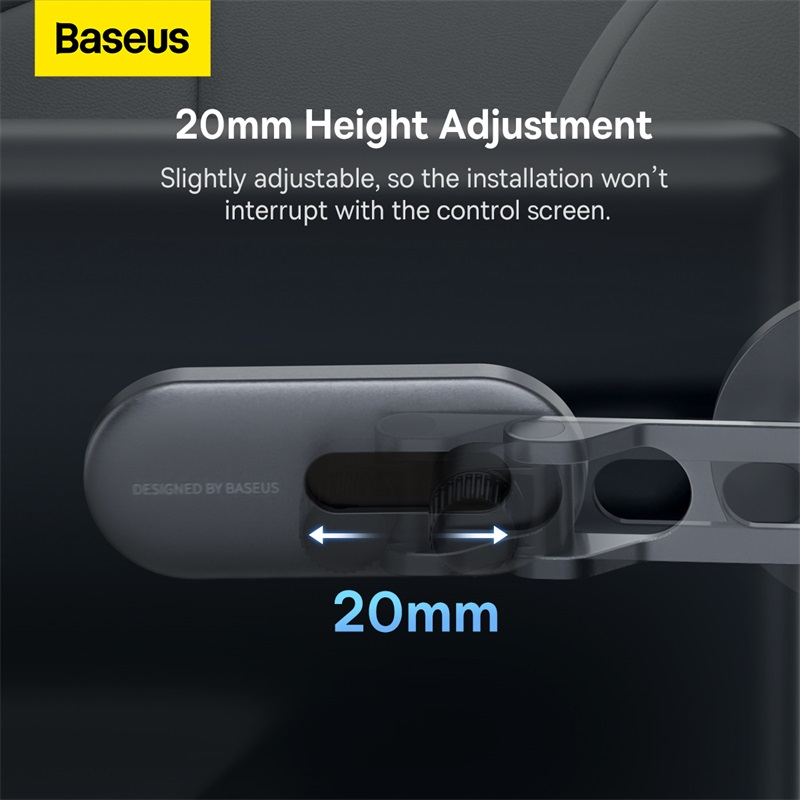 Đế Giữ Điện Thoại Ôtô Baseus T-Space Series Folding Metal Car Mount Magnetic Phone Holder Frost Silver (Hàng chính hãng)