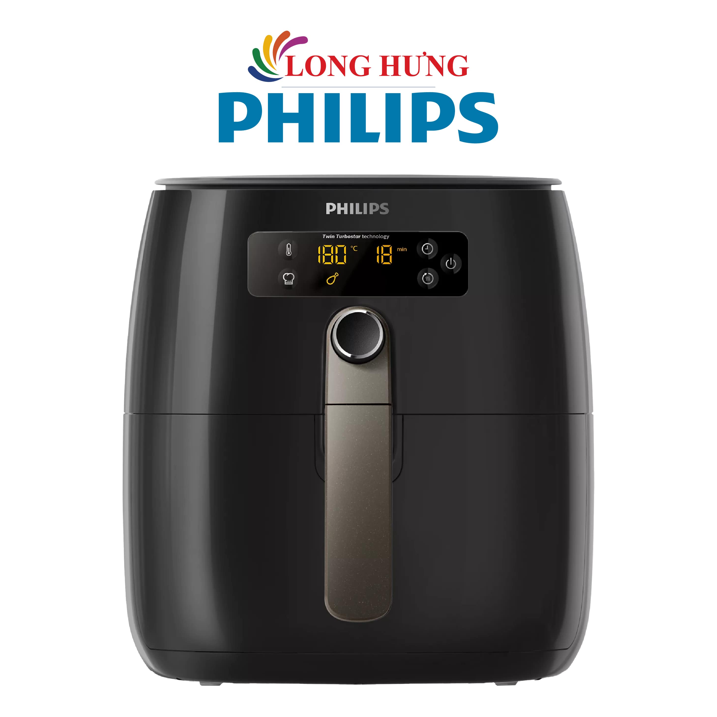 Nồi chiên không dầu điện tử Philips 3 lít HD9745/90 - Hàng chính hãng