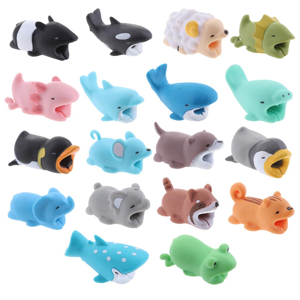 Animal Wire Protectors Headphone Cable Saver for Apple Android Universal Charging Cable Accessory