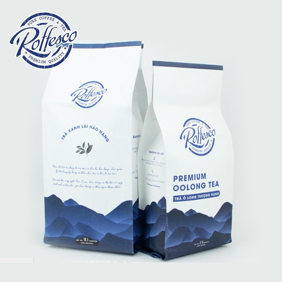 Combo 2 Trà Ô Long & Xanh Lài ROFFESCO PREMIUM OOLONG & JASMINE TEA 100% Thiên Nhiên Túi 500G