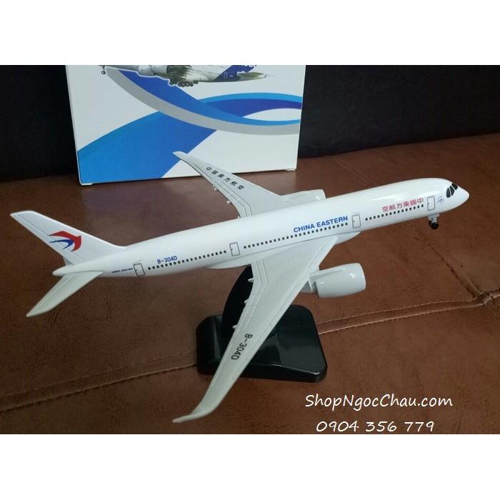 Mô hình máy bay tĩnh Airbus A350 China Eastern 20cm có bánh xe