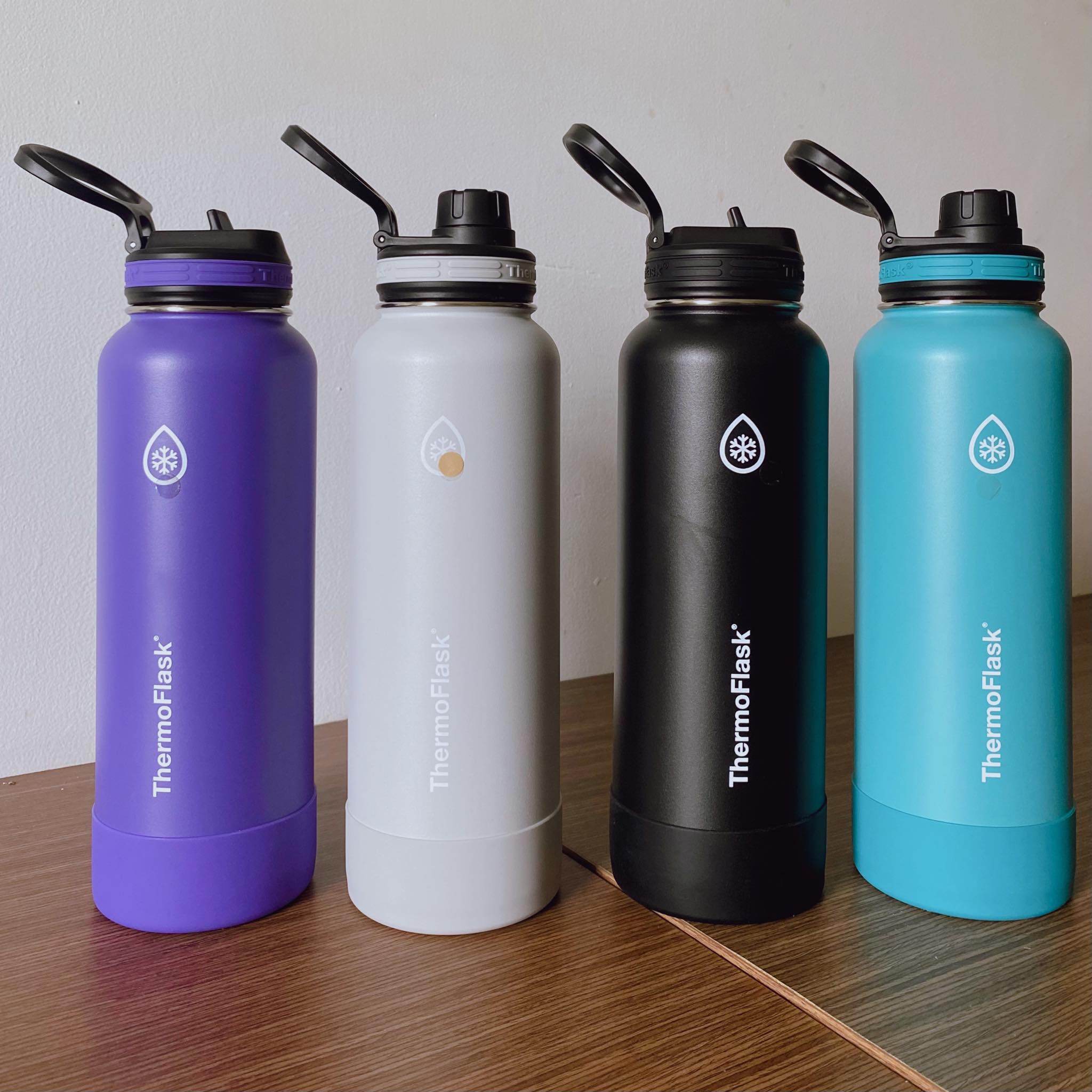 Bình Giữ Nhiệt Thermo Flask 1200ml  giữ nóng 12h giữ lạnh 24h Có 2 Nắp