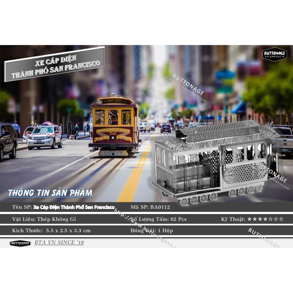 Mô Hình Lắp Ráp 3d Xe Cáp Điện Thành Phố San Francisco