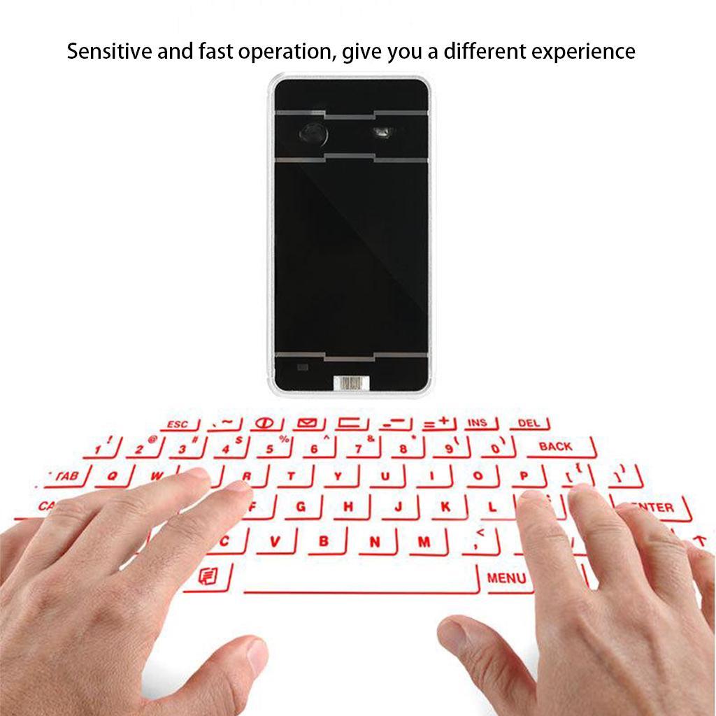 Bluetooth Wireless Laser Keyboard Portable Keypad
