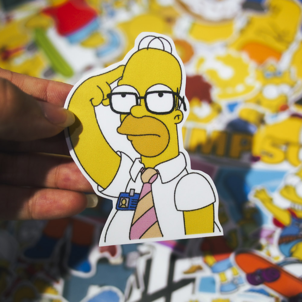 Set 100 sticker hình dán - The Simpsons